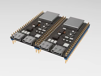 Industrial Control Board Electronic Circuit Board 1200 3d model