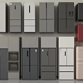 Modern Refrigerators And Freezers With Various Styles And Color Options For Home Kitchens