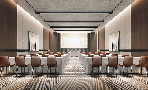 Modern Conference Hall 3d model