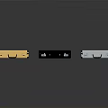 Modern Furniture With Gold Black Silver Metal Storage Boxes And Sleek Design