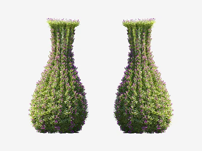 Modern Shrub Plants 3d model Modern Shrub Plants 3d model
