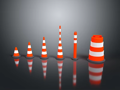 Traffic cone traffic cone rubber traffic cone road cone plastic road cone road barrier traffic road indication 3d model