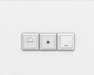 Modern socket 3d model Modern socket 3d model