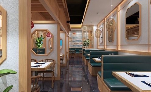 Chinese Restaurant 3d model