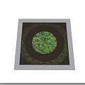 Tree Pit Design With Square Frame Circular Grass Center And Decorative Rings