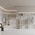 Modern Clothing Store Interior With Apparel Racks Mirror Lighting And Elegant Decor