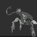 Mechanical Character Design With Scorpion Like Creature Features And 3D Model Details 3d model