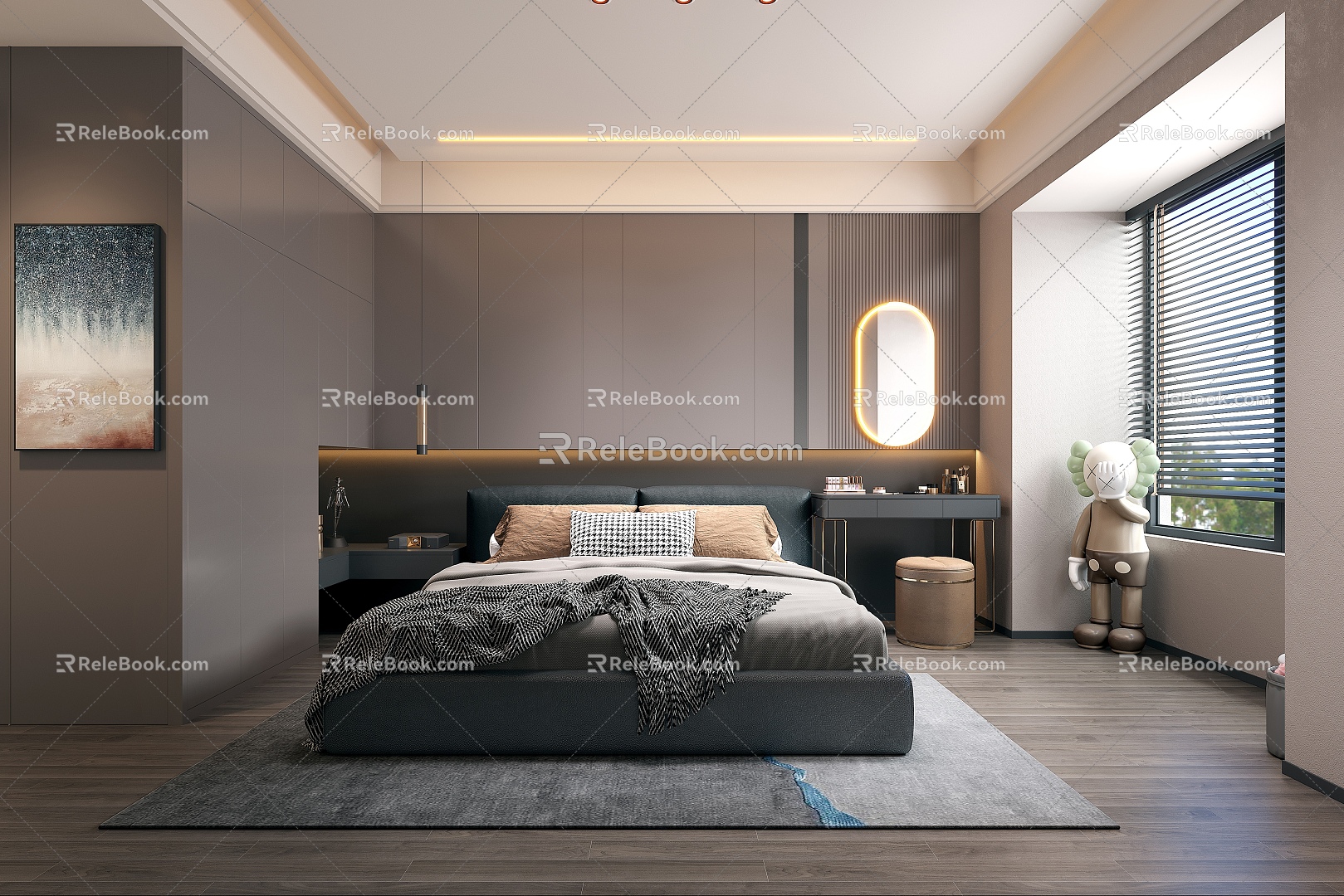 Italian Master Bedroom 3d model