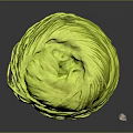 Bright Yellow Stacked Yarn Ball Soft Texture Household Item For Crafting And Knitting