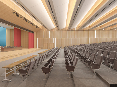 Modern Conference Hall Report Hall 3d model