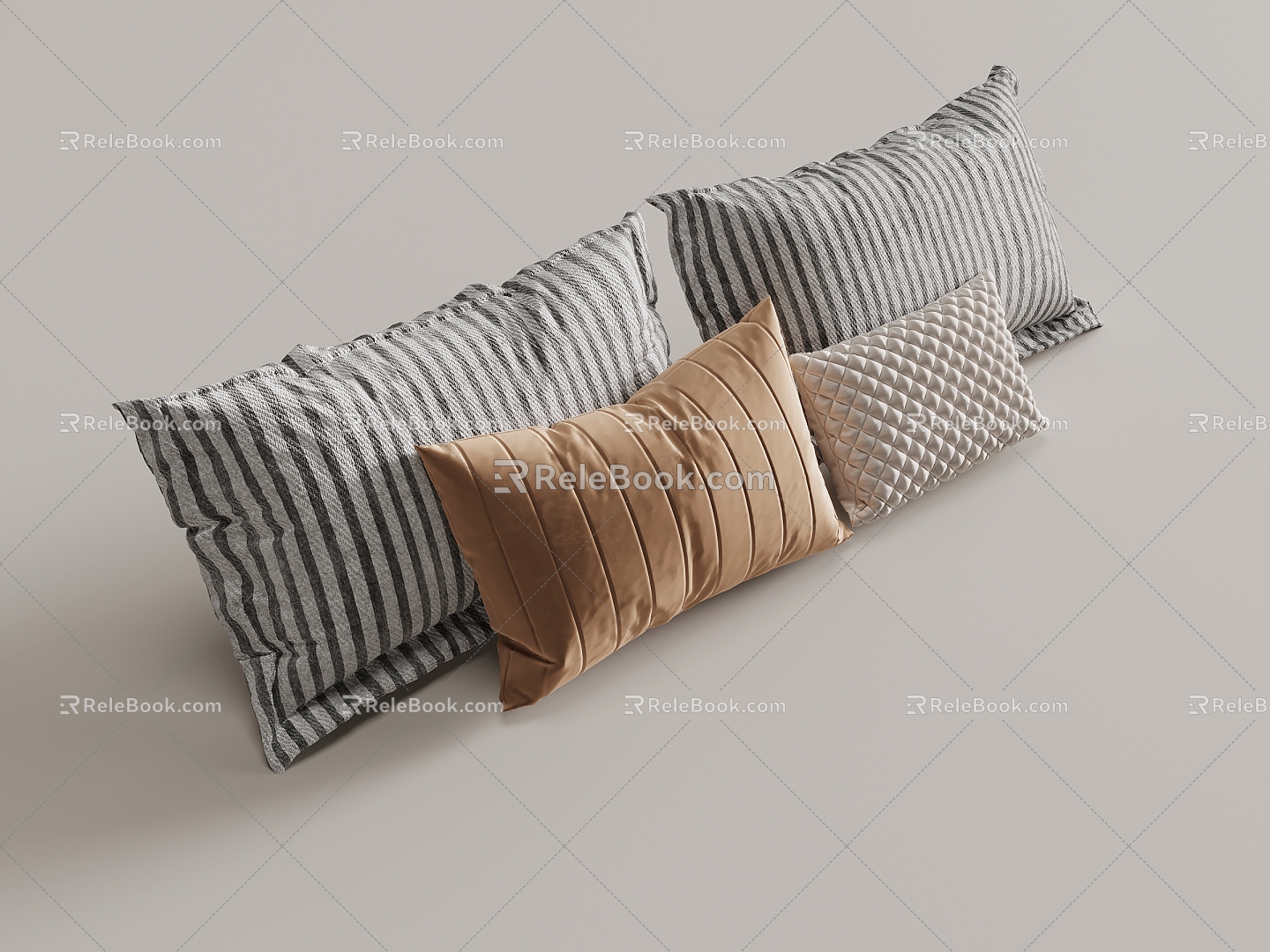 Pillow Bed Pillow Pillow Pillow 3d model