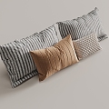 Pillow Bed Pillow Pillow Pillow 3d model