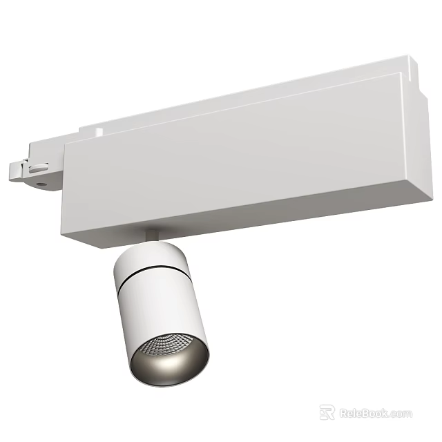 White Ceiling Mounted Downlight Spotlight with Sleek Modern Design for Home Lighting 3d model 