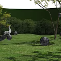 Moon Shaped Outdoor Lights Decorative Hanging For Garden Lawn Night Trees