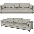Modern double sofa 3d model