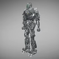 Robot mechanical warrior sci-fi robot mecha warrior sci-fi warrior destroyer future high-tech low-face number low-model simple model film and television level 3d model