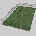 Modern Football Stadium Sports Stadium Sports Park Landscape Auditorium 3d model