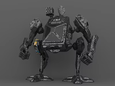 Smart Machine With Robotic Arms Advanced Mechanical Structure And Industrial Design 3d model