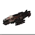 Cosmic Space Exploration Spaceship With Intricate Mechanical Structures And Decorative Patterns 3d model