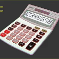 Casio Electronic Calculator With Digital Display Numeric Keypad And Function Keys 3d model