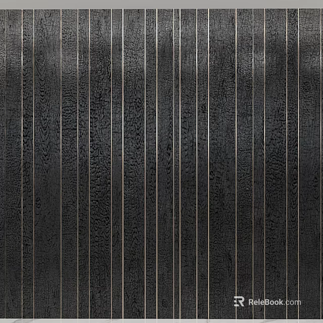 Stylish Animal Wall Decor With Dark Striped Vertical Lines And Textured Surface 3d model