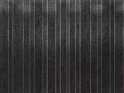 Charred wood wall 3d model