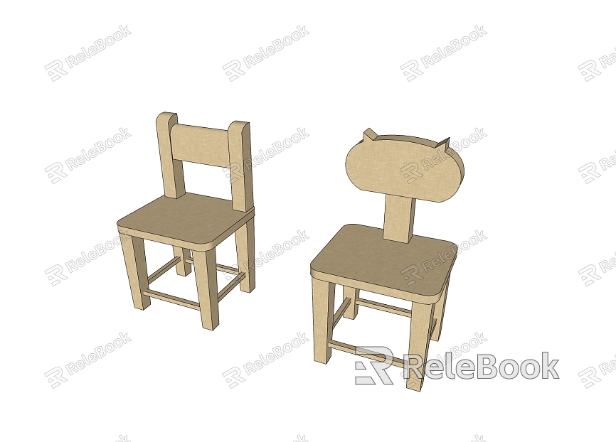 Modern children's chair model