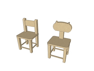 Modern children's chair 3d model