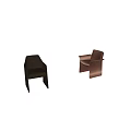 Modern Leisure Chairs Light Gray And Brown Minimalist Design Indoor Living Space Upholstered Seats