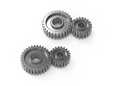 Hardware Tools Precision Metal Gears In Different Sizes For Mechanical Applications 3d model