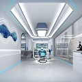 Modern Hospital Outpatient Clinic With Comfortable Waiting Area Advanced Medical Equipment And Bright Lighting