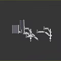 White Electronic Monitor Mounts With Ergonomic Design Various Angles And Structures
