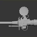 laser tower turret turntable sci-fi tower defense game tower defense sci-fi turret game turret game turret 3d model