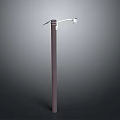 Modern Floor Lamp Furniture With Minimalist Metal Stand And Curved Arm Design