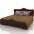 Various Classic Double Bed Designs With Carved Headboards And Decorative Pillows