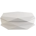 Modern Wooden Geometric Box With Intricate Polyhedral Design And Natural Texture