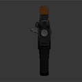 Futuristic Modern Weapon With Tactical Scope Ergonomic Grip And Black Sci Fi Design
