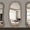 modern mirror floor mirror dressing mirror 3d model