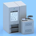 Industrial Equipment Grey Cabinet With Control Panel Parameters Display And Accessories