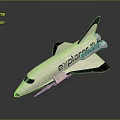 White Space Shuttle Explore A Model For Cosmic Exploration Missions 3d model