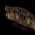 Wrought Iron Gate Courtyard Gate Entrance Gate Community Gate 3d model