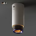 Modern Cylindrical Downlight Spotlight With LED Light And Heat Dissipation Design 3d model