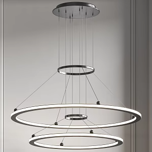 Modern chandelier combination 3d model