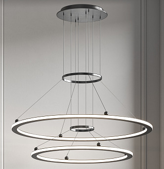 Modern chandelier combination 3d model