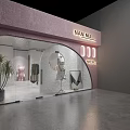 Modern Clothing Store Interior With Display Racks Mannequins And Lights