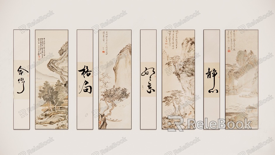 New Chinese Decorative Painting Hanging Painting Zen Decorative Painting model