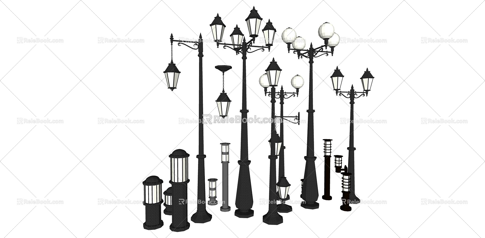 modern street lamp model