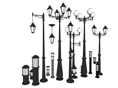 modern street lamp model