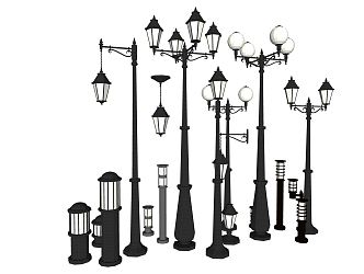 modern street lamp 3d model