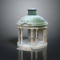 Dome Architecture Dome Pavilion Pavilion European Castle 3d model